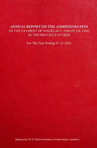 Payment of Wages Act, (4 of 1936), Sindh 1952