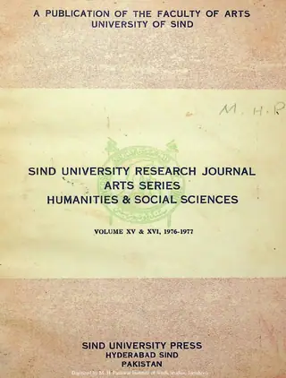 Sindh University Research Journal (Volume 15-16, 1976-1977)