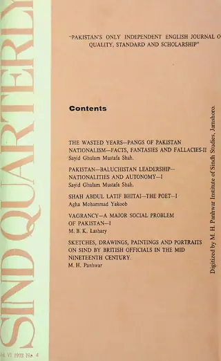 Sindh Quarterly (Volume 6, Number 4, 1978)