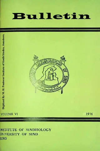 Bulletin of the Institute of Sindhology (Volume 6, 1976)