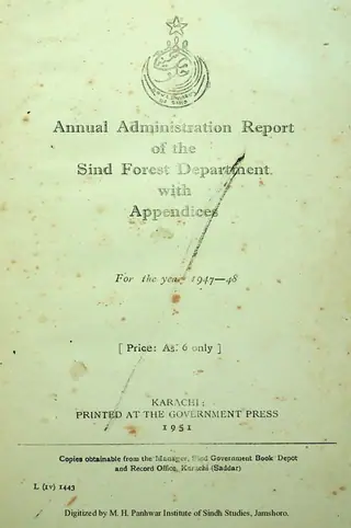 Annual Administration Report of the Sindh Forest Department 1947-48