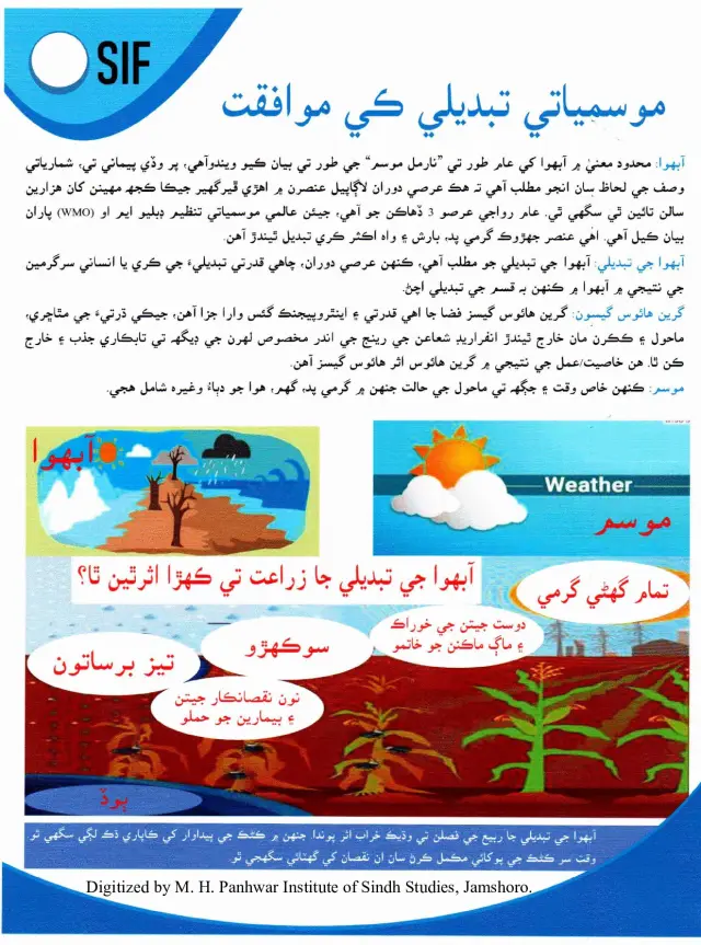 Mausamīyatī Tabdīlī Ke Muwāfaqat