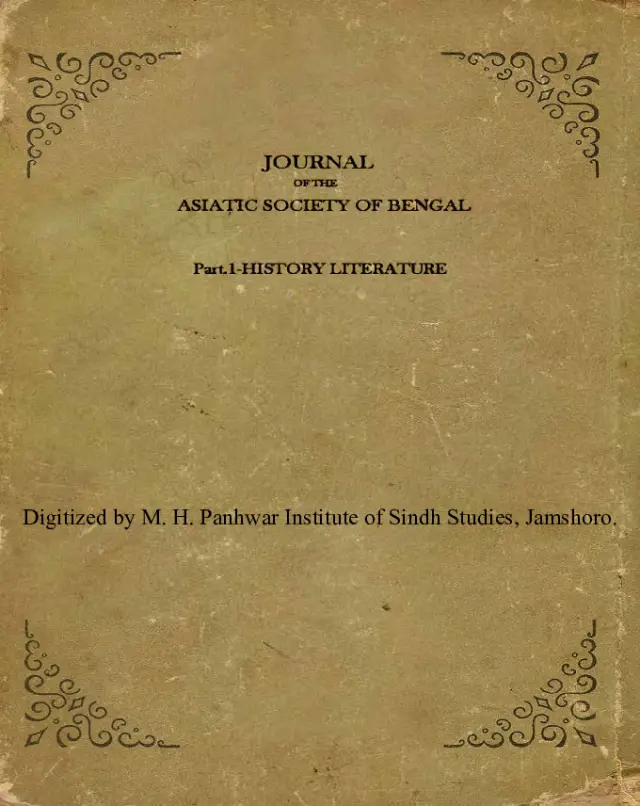 Journal of the Asiatic Society of Bengal: History, Literature (Number 1, Part 1, 1886)